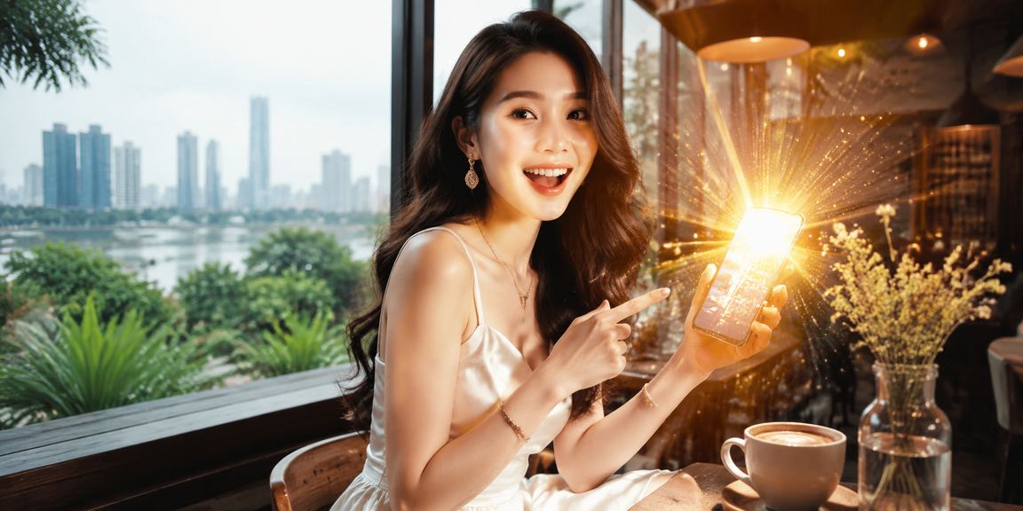 Không gian quán cà phê với người dùng đang đăng ký cá cược trực tuyến